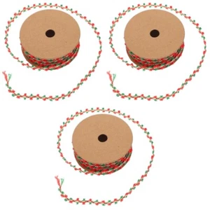 3 Rolls Bastelband Machen Für Weihnachtshandwerk Perlen Girlande - Bild 1 von 12