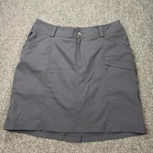 Duluth Trading Company Skort Damen 14 grau Performance gefütterte Reißverschlusstaschen - Bild 1 von 17