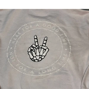 Eighty Eight Brand Light Purple Hoodie Size Large  Not Here for a Good Time - Picture 1 of 6