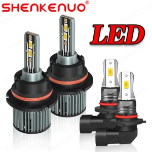Para Para Ford F150 1999 2000-2003 Blanco LED Faro Antiniebla Bombillas Combo Kit - Imagen 1 de 15