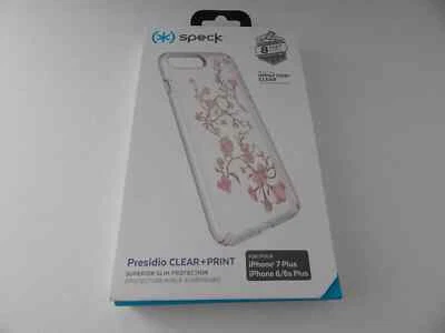Speck Presidio Clear + Print Case for iPhone 8/7/6S Plus Clear/Goldenblossoms pk - Image 1 of 4