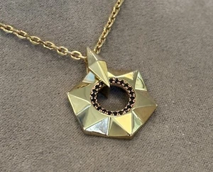 Julien Macdonald x Clogau facettierter Anhänger 9 kt Gelb- & Rotgold (22") selten - Bild 1 von 8