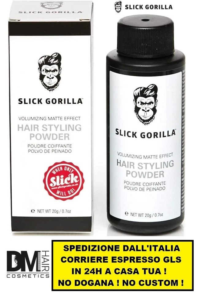 SLICK GORILLA HAIR STYLING POWDER 20gr 20g 0.7oz CERA IN POLVERE VOLUMIZZANTE  - Image 1 of 1