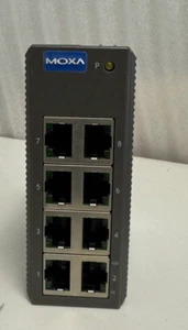 MOXA EDS-208 REV: 1.0, 8 PORT ETHERNET SWITCH - Picture 1 of 6