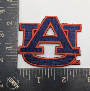 Auburn University Tigers AU Aufnäher - dunkelblau & orange bestickt Bügelbild - Bild 1 von 2