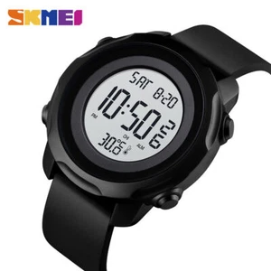Temperatura SKMEI 1682 Mujer Hombre Reloj de Pulsera Deportivo Digital Impermeable Fecha - Imagen 1 de 9
