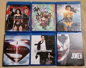 DC Superhero Comic Blu-ray LOT: Batman Superman Joker Wonder Woman Constantine - Picture 1 of 5