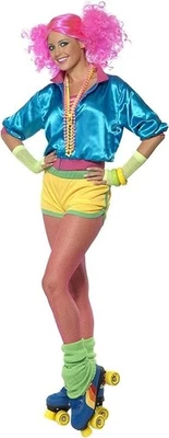 Disfraz de patinadora de neón para mujer Foto 1 de 3