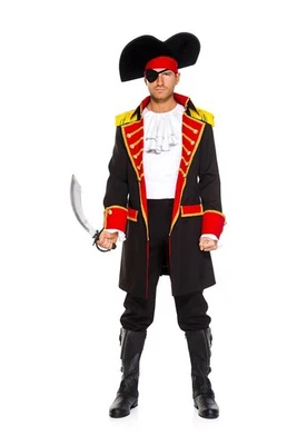 Adult Pirate Captain Men Costume  Mens Pirate Costumes - Image 1 of 2