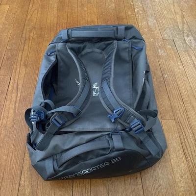 Mochila bolsa de lona Osprey Transporter 65 - azul - resistente a la intemperie Foto 1 de 4