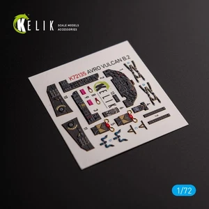 3D Decals (for AVRO VULCAN B.2 Front cockpit Airfix model kit) 1:72 KeliK K72135 - Picture 1 of 13