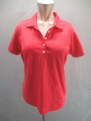 Nike Golf Talla M Mujer Rojo Manga Corta Cuello Botones Ropa Activa Polo 181 Foto 1 de 4