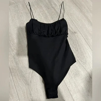 Body Gaze Mujer Pequeño Negro Estampado de Correa de Espagueti Body Foto 1 de 4