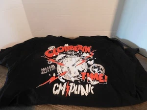CM PUNK " It's Clobberin' Time " Pro Wrestling Crate Men's 2XL T-Shirt wwe aew - Picture 1 of 1