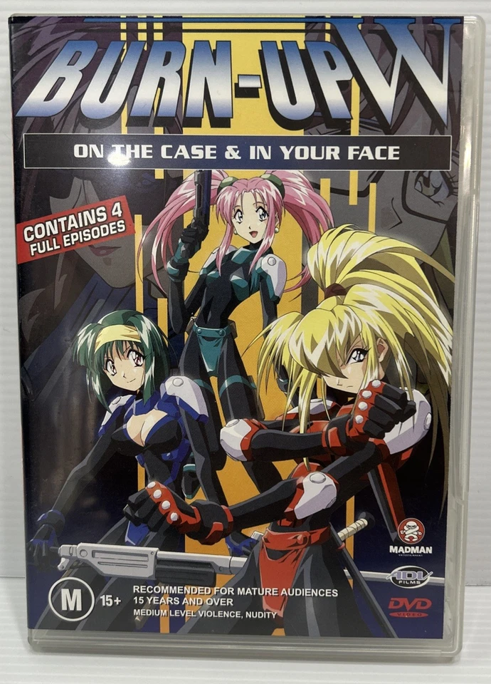 Burn-up W On The Case And In Your Face (DVDs, 1996)animated Contains 4 Episodes - Image 1 of 4