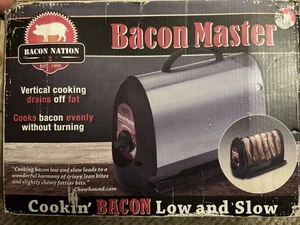 SmartPlanet Bacon Nation Bacon Master Cooker Stainless Steel Adjustable Heat New - Picture 1 of 3