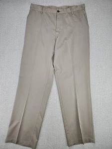 Adidas Size 35x32 Beige Golf Climate Performance Climalite Flat Front Pants - Picture 1 of 4