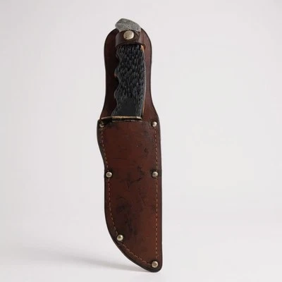 CUCHILLO DE CAZA VINTAGE CON FUNDA SCHRADE - WALDEN N.Y. U.S.A. 148  Foto 1 de 4