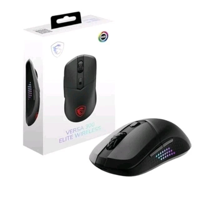 MSI VERSA 300 ELITE Gaming Mouse versa300ew 26000 DPI 6 Buttons 200hr Battery - Image 1 of 4