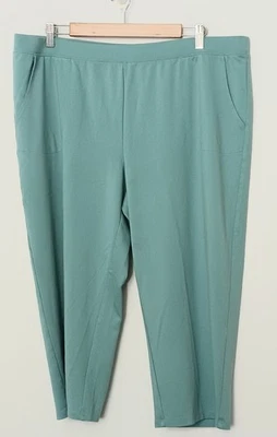 Denim & Co. Pants Women's Size XLP Double Knit Petite Jersey Straight Leg Crop  - Image 1 of 4