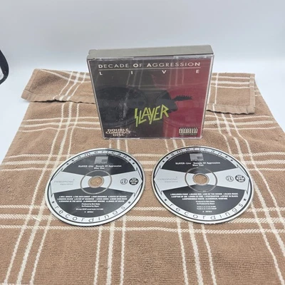 Slayer - Live Decade Of Aggression 2CD 1st US press metallica megadeth anthrax - Imagem 1 de 4
