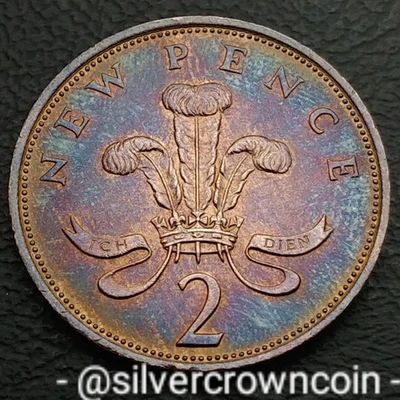 Great Britain 🇬🇧 UK 2 New Pence 1975. KM#916. Two Cents coin. Welsh Plumes. - Image 1 of 4