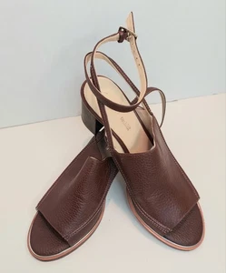 Clarks Cushion Plus Ellis Ada Pebbled Leather Sandals 8.5US/39.5EU NWOB Heel M - Picture 1 of 6