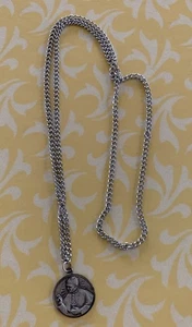 PAPST JOHN PAUL II September 1987 NEW ORLEANS VISIT Sterling CHARM Kette HALSKETTE - Bild 1 von 2