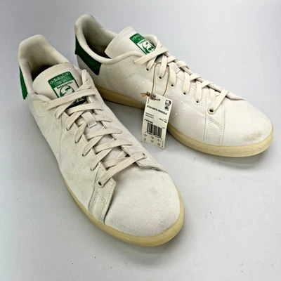 Scarpe da tennis Adidas Stan Smith PrimeBlue in tela bianco verde da uomo taglia 14 - rare - Immagine 1 di 4