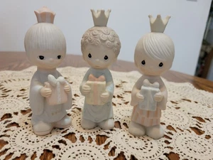 Vintage Precious Moments Wee Three Kings E-5635 Figuren 1981 Krippe - Bild 1 von 3