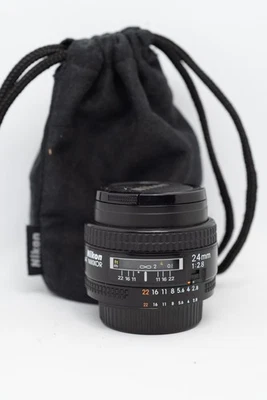 Objectif Grand Angle Fixe NIKON AF Nikkor 24mm f/2,8 + HOUSSE - Photo 1/4