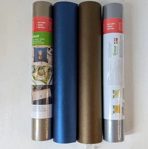 Cricut Kunstleder, genarbt 2 NEU Blatt 12" x 24" 2 teilweise gebraucht (19" & 20") - Bild 1 von 8