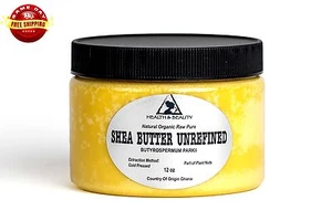 SHEA BUTTER UNREFINED YELLOW ORGANIC RAW COLD PRESSED GRADE A GHANA PURE 36 OZ - Picture 1 of 12