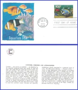 USA5 #3319 U/A FLEETWOOD FDC   Red FishBlue Fish - Picture 1 of 1