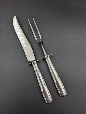 Juego de cuchillos y tenedores vintage Gorham CAMELLIA de plata de ley 1941 Foto 1 de 4