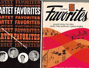 Quartet Favorites + Favorites 5 w/ Abide With Me, Broken Heart, Wonderful Jesus - Picture 1 of 5