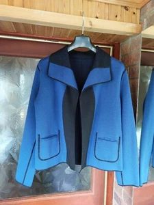 JUST REDUCED sze 10 top quality v expensive BETTY BARCLAY reversible warm jacket - Picture 1 of 24