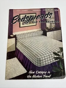 J & P Coats & Clark Bedspreads and Tablecloths Book 301 Crochet Pattern - Picture 1 of 11