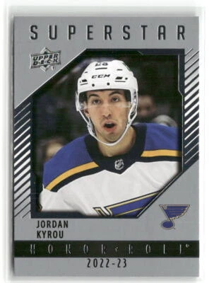 2022-23 Upper Deck #HR-48 Jordan Kyrou Honor Roll - Image 1 of 2