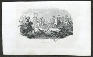 Stampa d'epoca - Napoleone durante la Battaglia di Austerlitz - fine '800 - Picture 1 of 1