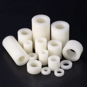 M3 M4 M5 M6 M8 entretoises nylon manchons d'entretoise blanc plastique polyamide ABS - Photo 1/10