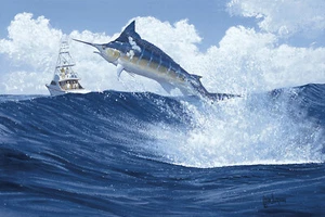 "Marlin" by John Dearman Giclee Print - Picture 1 of 1
