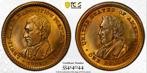 1904 PCGS MS64 Lewis and Clark Gold Dollar Great Eye Appeal - Picture 1 of 4