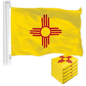New Mexico NM State Flag 3x5FT 5-Pack 150D Printed Polyester By G128 - Picture 1 of 5