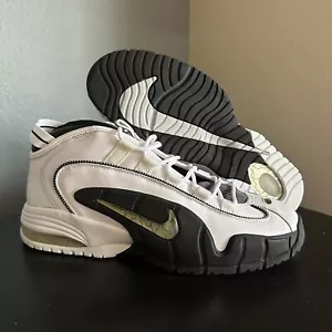 Nike Air Max Penny 1 bianco argento nero taglia 13 vintage 2005 Penny Hardaway Raiders - Foto 1 di 7