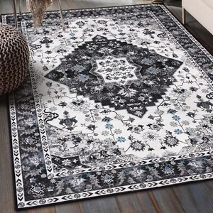 Amearea Vintage Design Area Rugs for Living Room 4x6 Machine Washable Floral ... - Picture 1 of 9