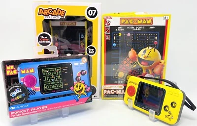 Lot of 4 Pac-Man Handheld Video Games w/Pac-Man Plastic Model Kit NEW - Image 1 of 4