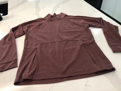 Pulôver esportivo Kyodan feminino grande vinho manga longa gola alta - Imagem 1 de 4