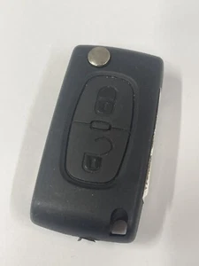 GENUINE CITROEN 2 BUTTON REMOTE FLIP KEY FOB C2 C3 C4 C5 ETC, TESTED! E154554 - Picture 1 of 3