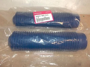 NOS OEM Honda Fork Boots Covers Gators Blue ATC 350X  ATC350X 1985 1986 Vintage - Picture 1 of 1